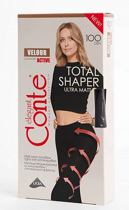 123СП) Колготки женские Conte elegant VELOUR ACTIVE 100 XL (19С